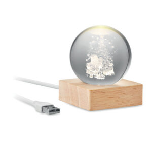 Led valgusega jõulupall Santa Light